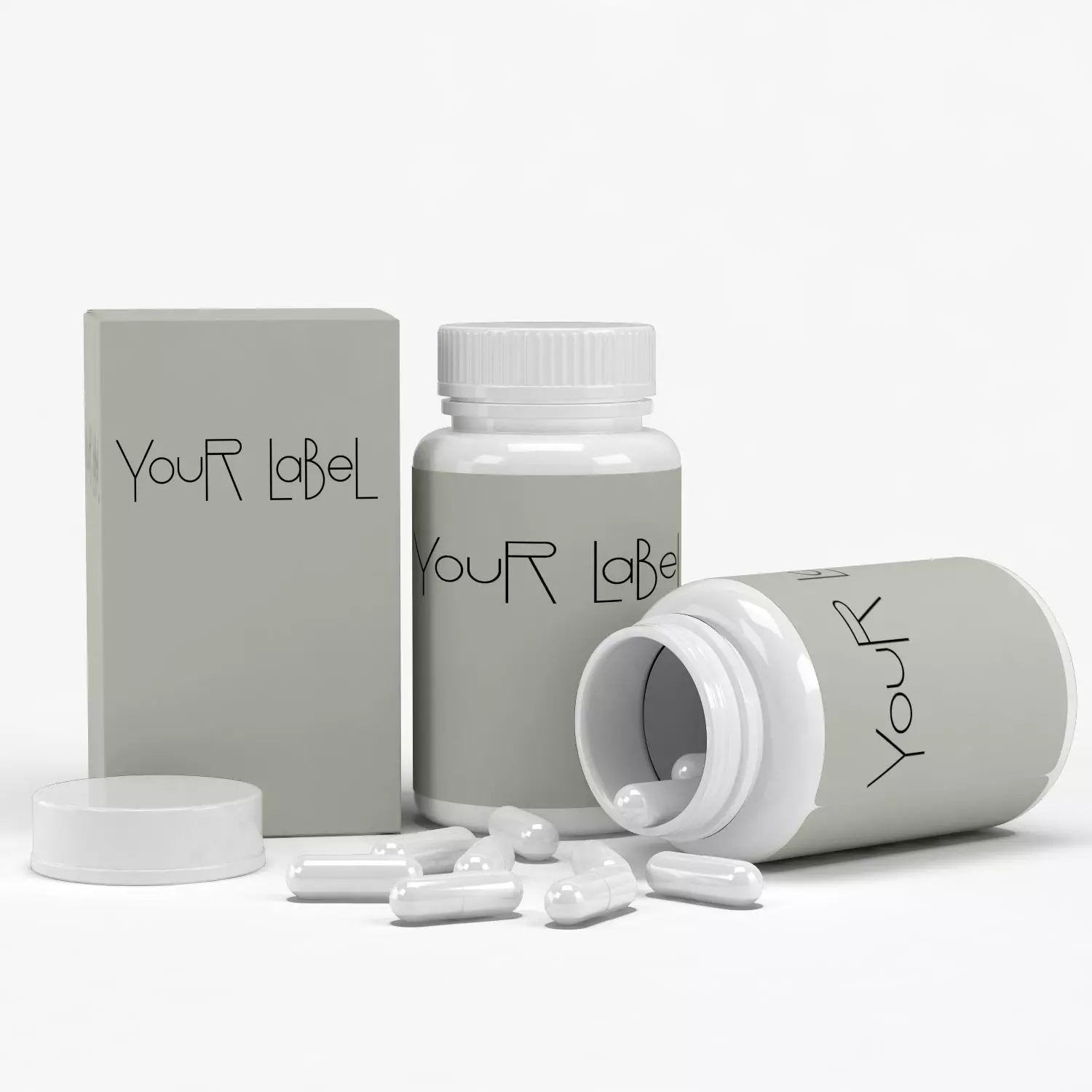 Medicine bottle 3D model_0