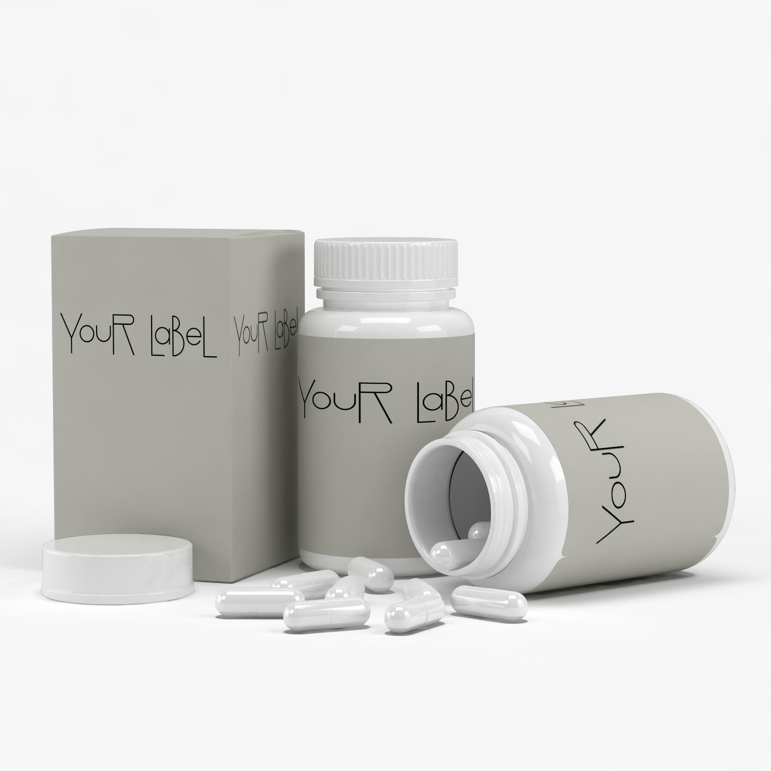 Medicine bottle 3D model_3