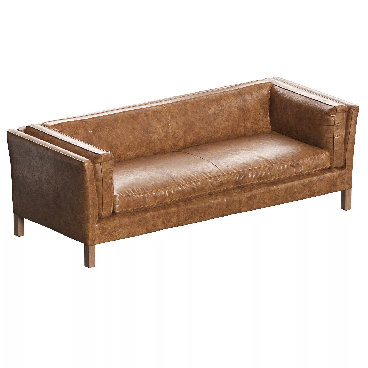 Leather sofa Tommy from Retro Modern 3D model