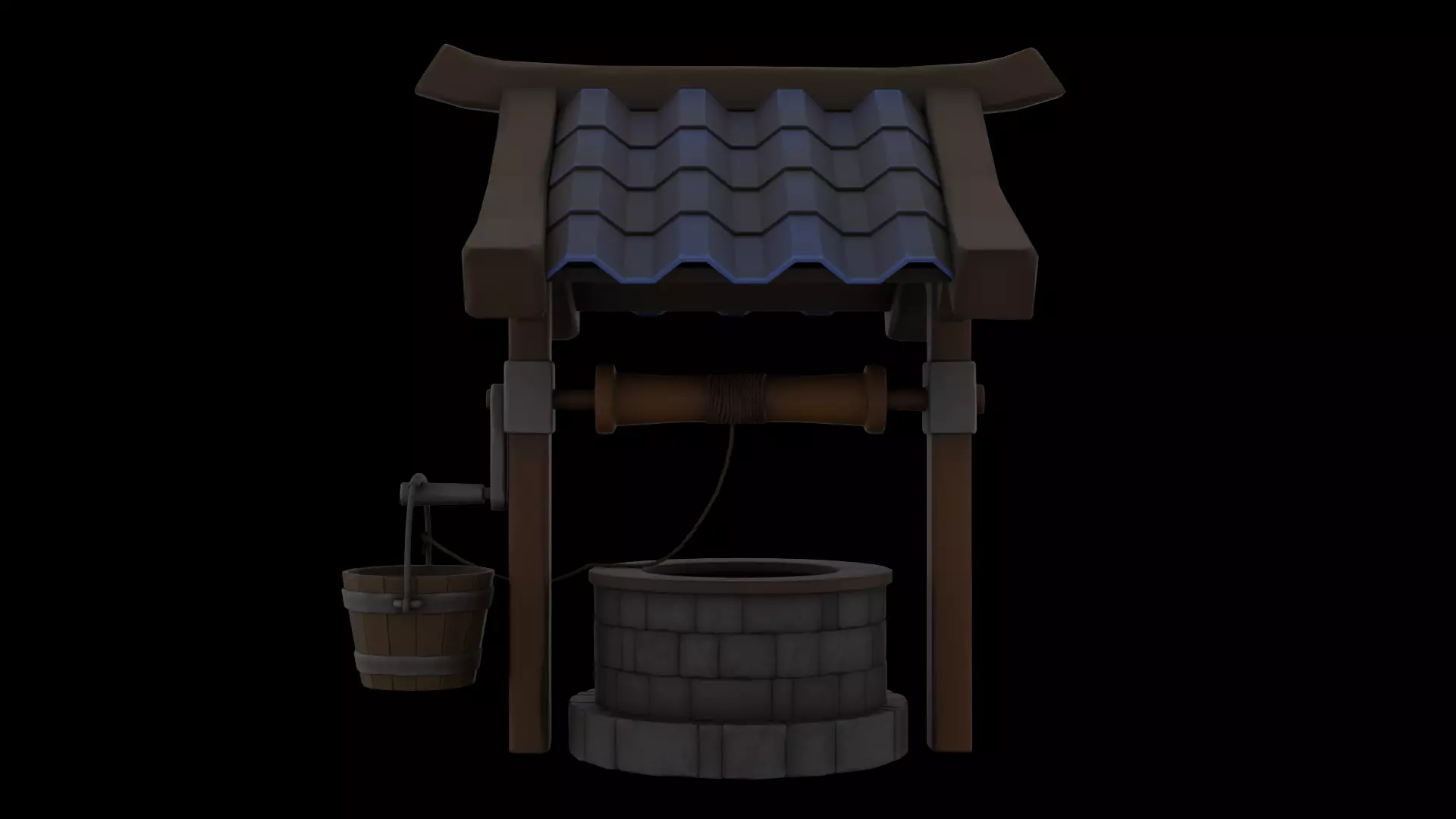 Wells Low-poly 3D model