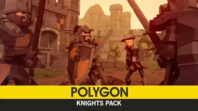 POLYGON - Knights Pack Low-poly 3D model