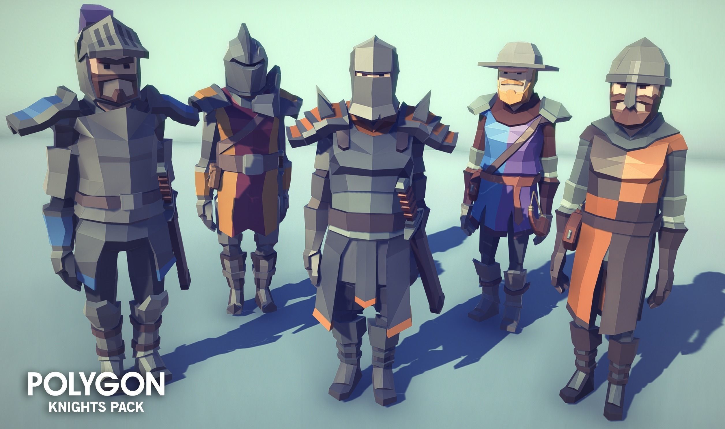 POLYGON - Knights Pack Low-poly 3D model_9