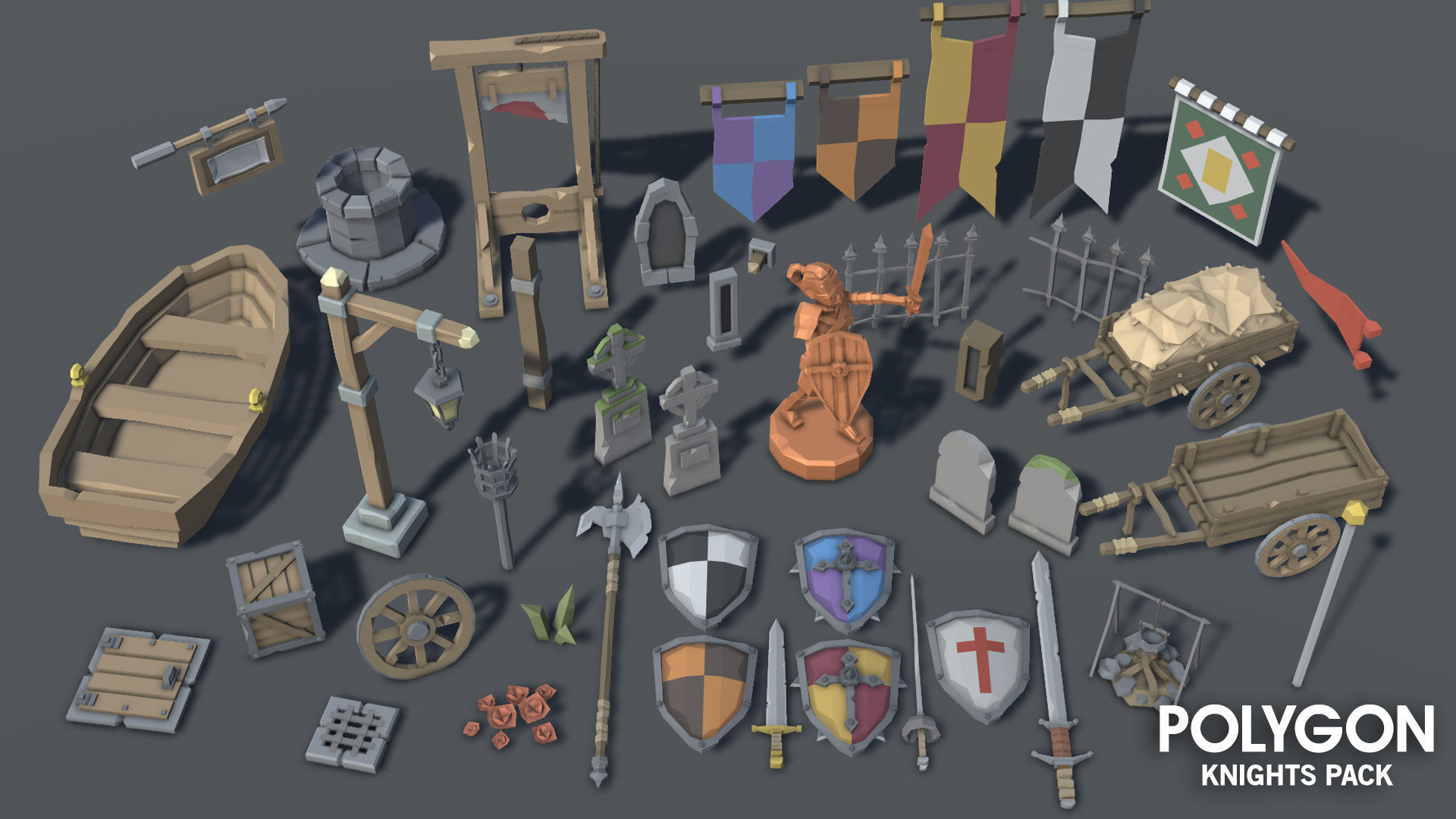 POLYGON - Knights Pack Low-poly 3D model_7