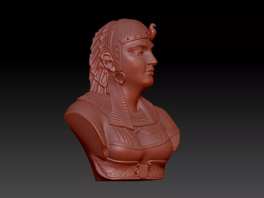 Cleopatra bust 3D print model