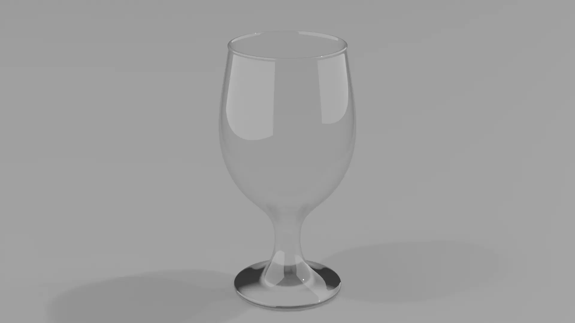 Goblet glass Low-poly 3D model