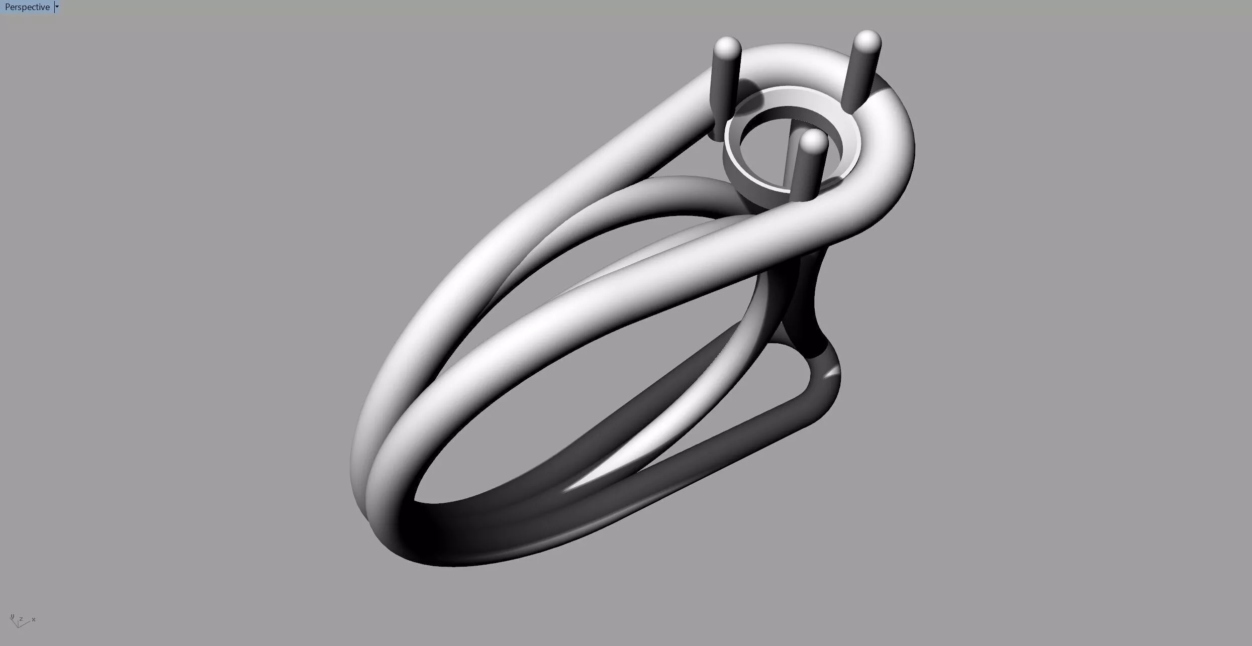 Anel - FIOS e DIAMANTE 3D print model