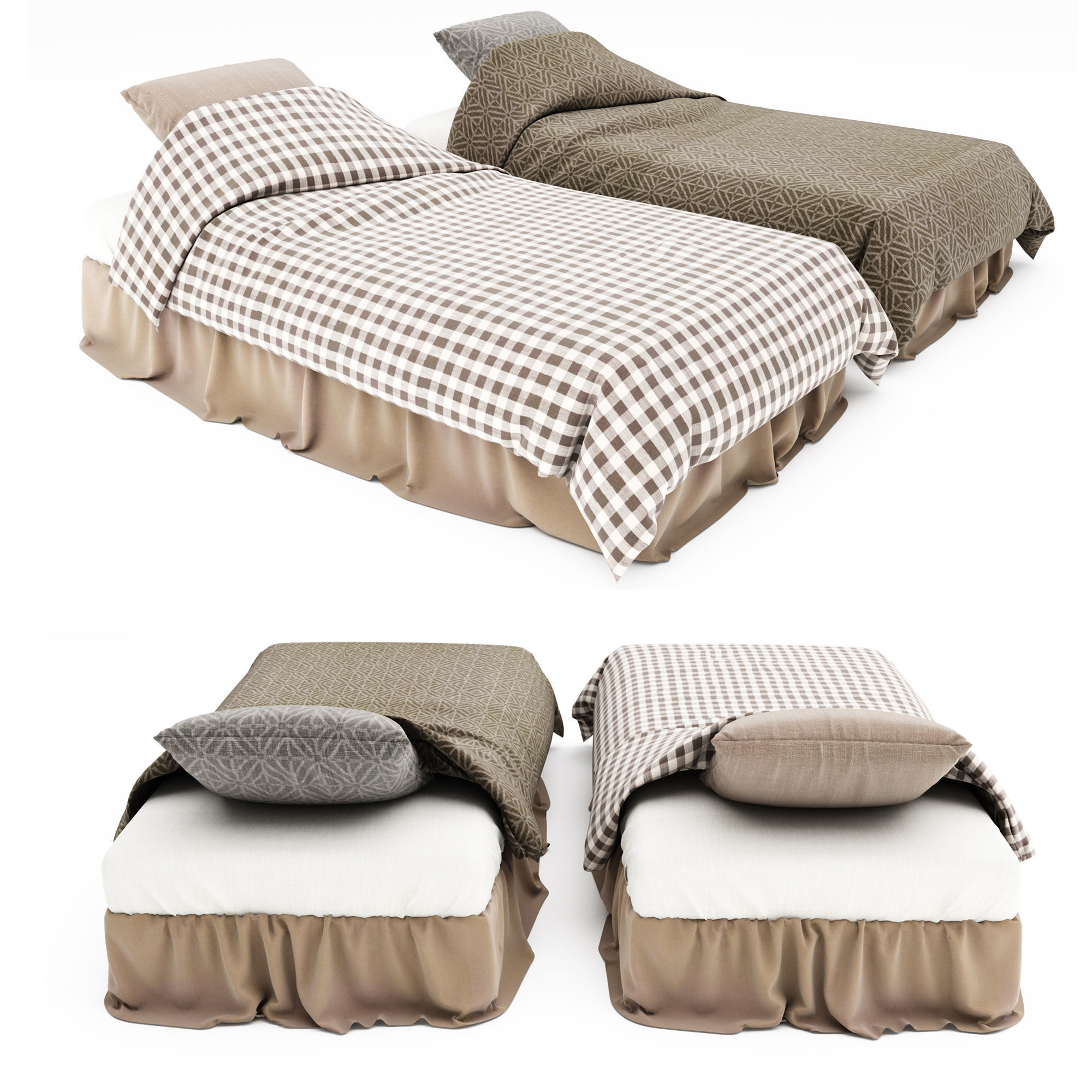 Bed collection 49 3D model_6