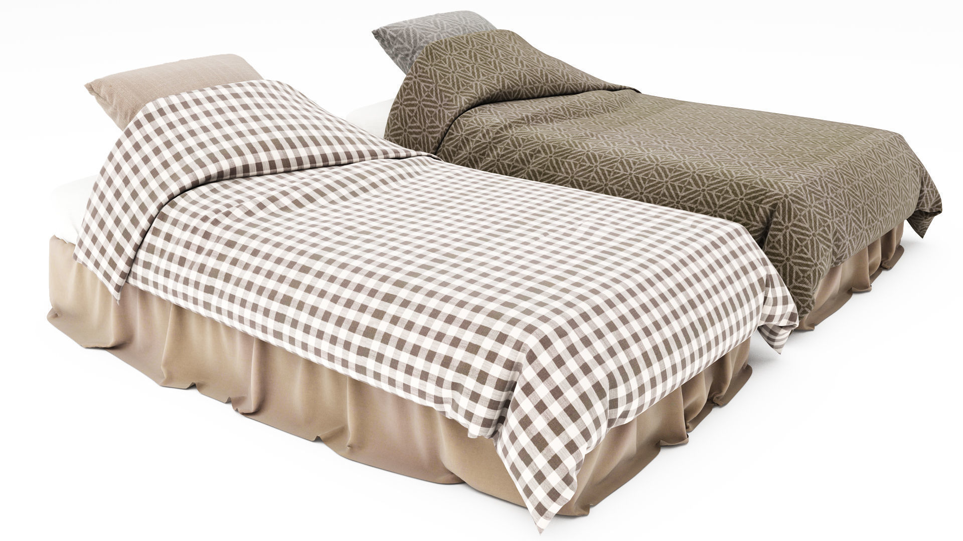 Bed collection 49 3D model_4