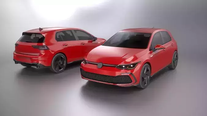 Modern German Hot Hatch Urban Sport 4 LODs Game Ready UE Unity