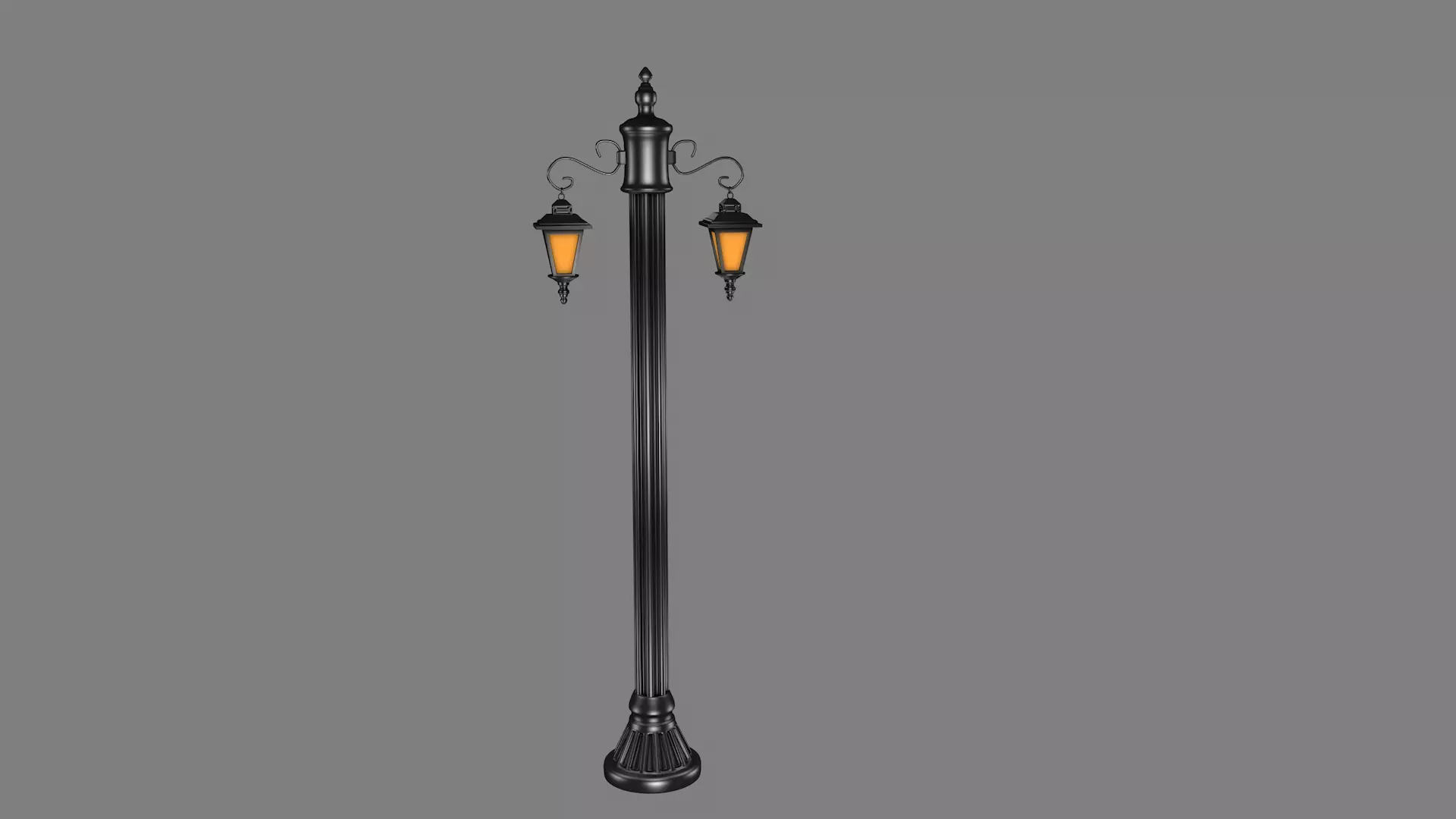 Street Light Poll Low-poly 3D model