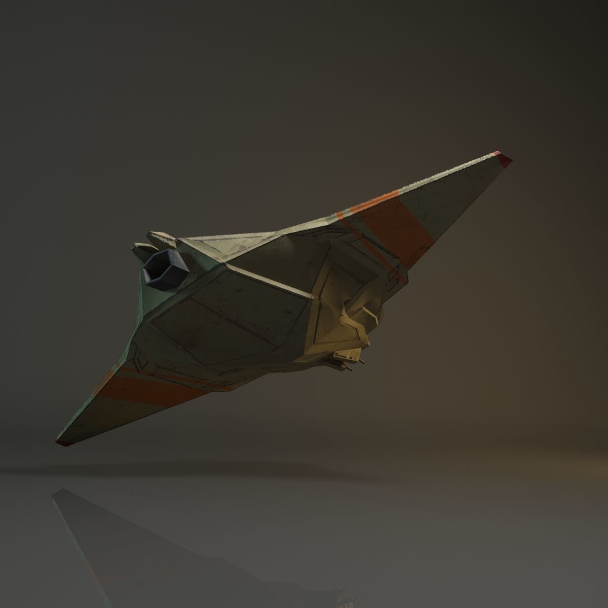 Scouting Flyer Low-poly 3D model_3