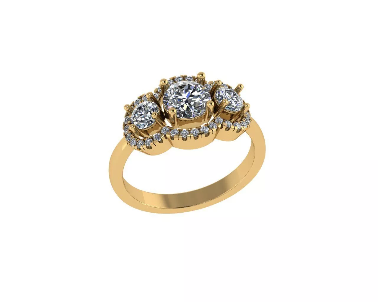Diamond Fashion Rings 3D print model