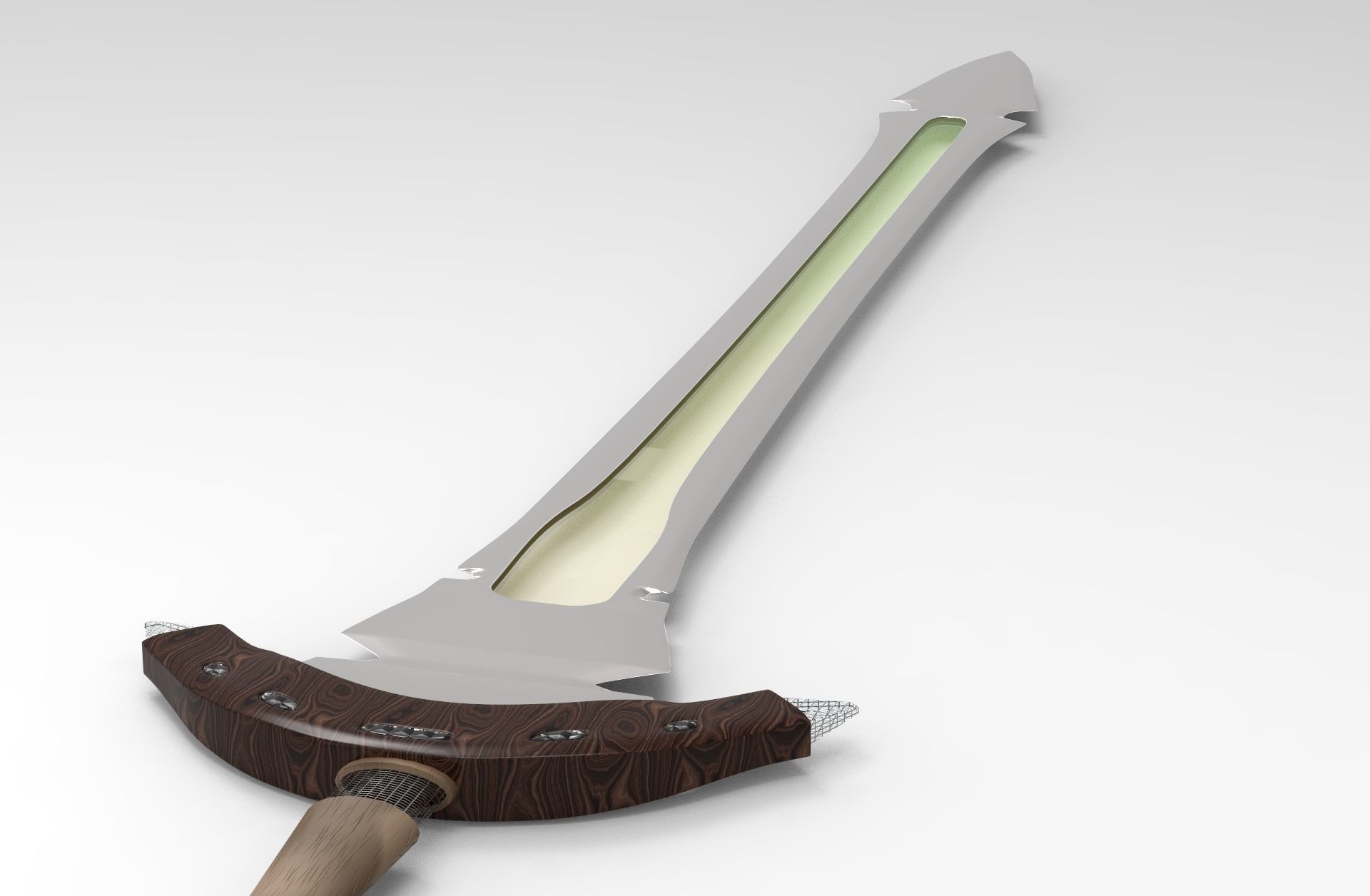 Fantasy Sword Low-poly 3D model_6
