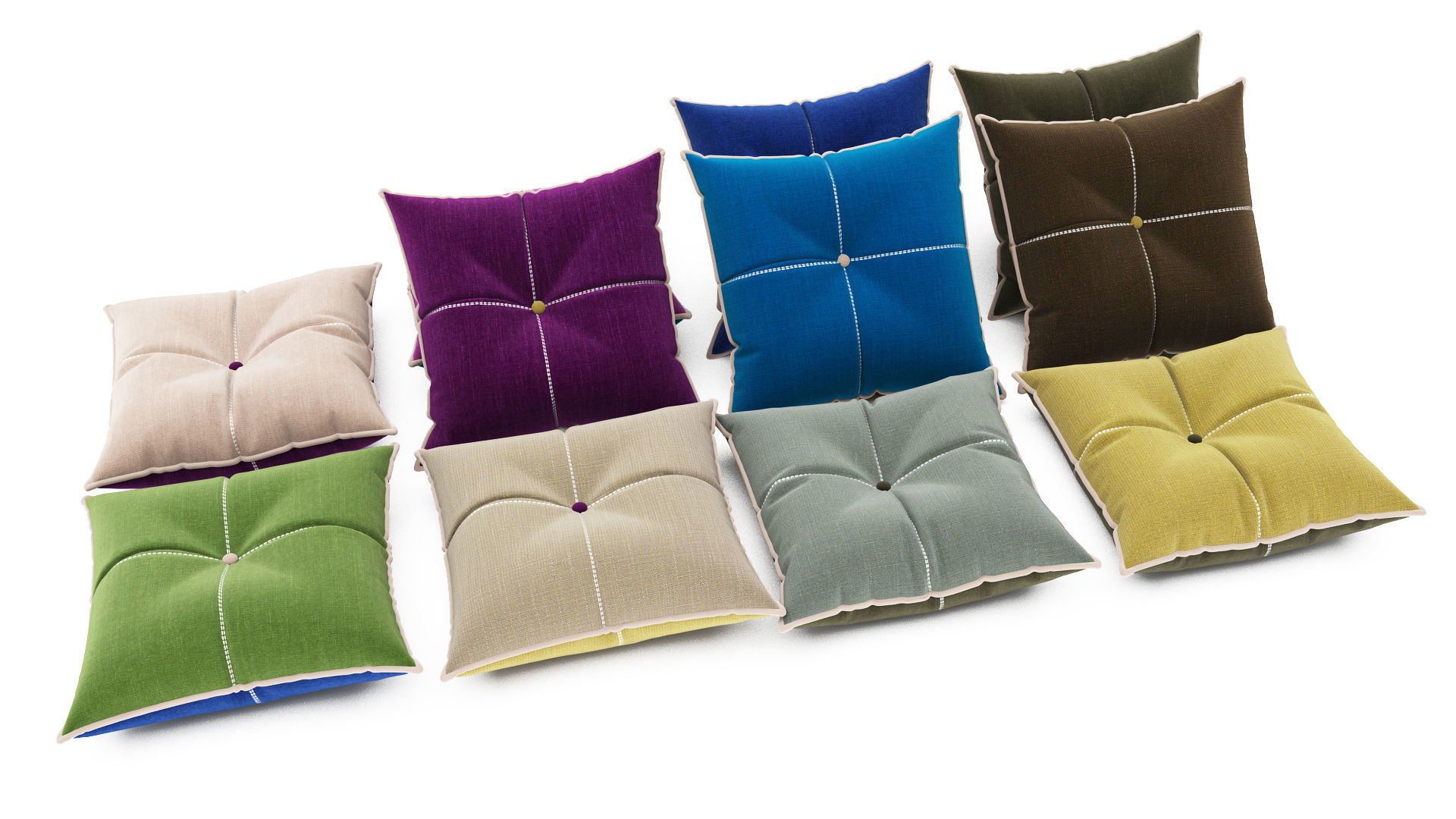 Pillows collection 83 3D model_4