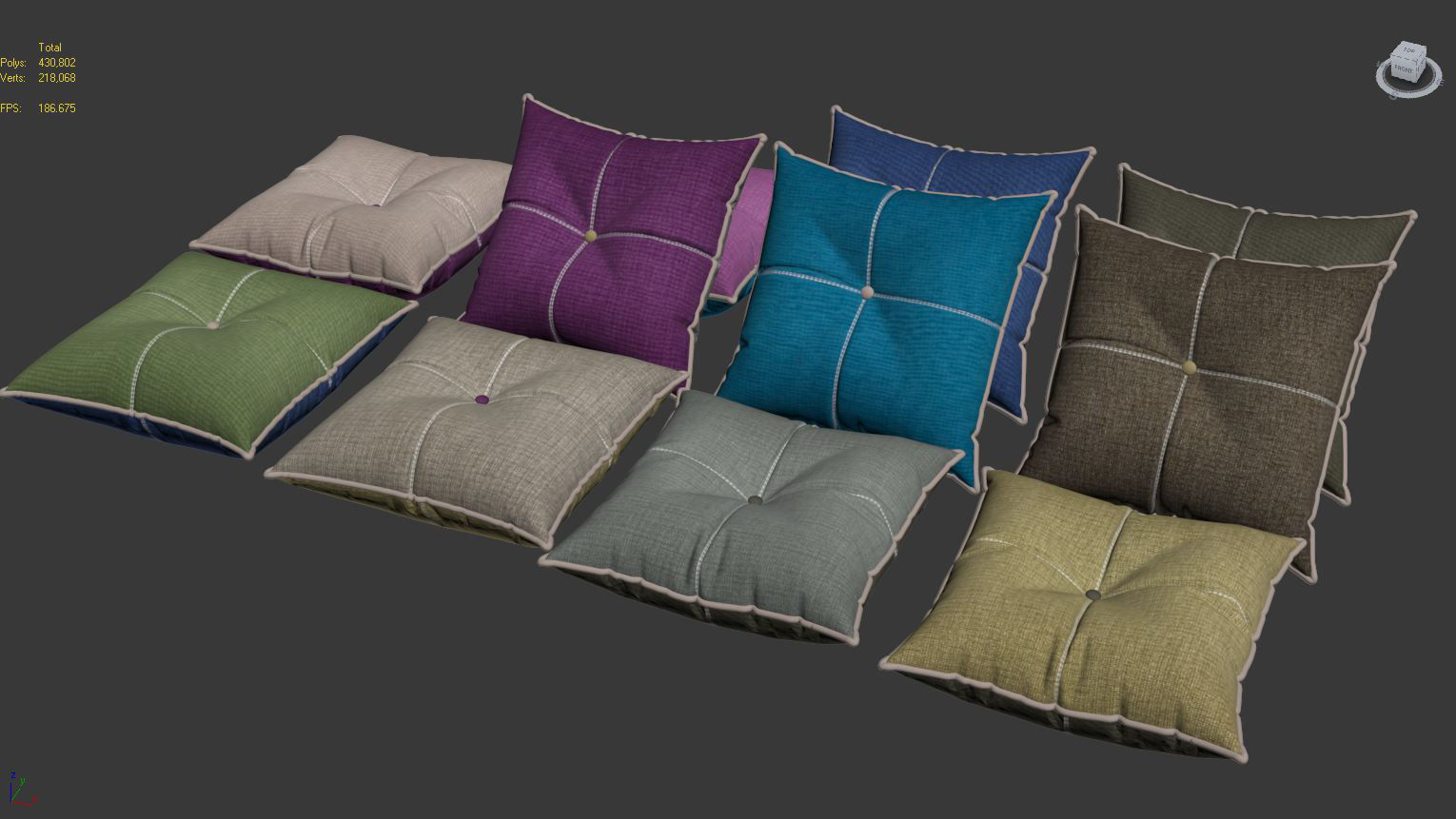 Pillows collection 83 3D model_6
