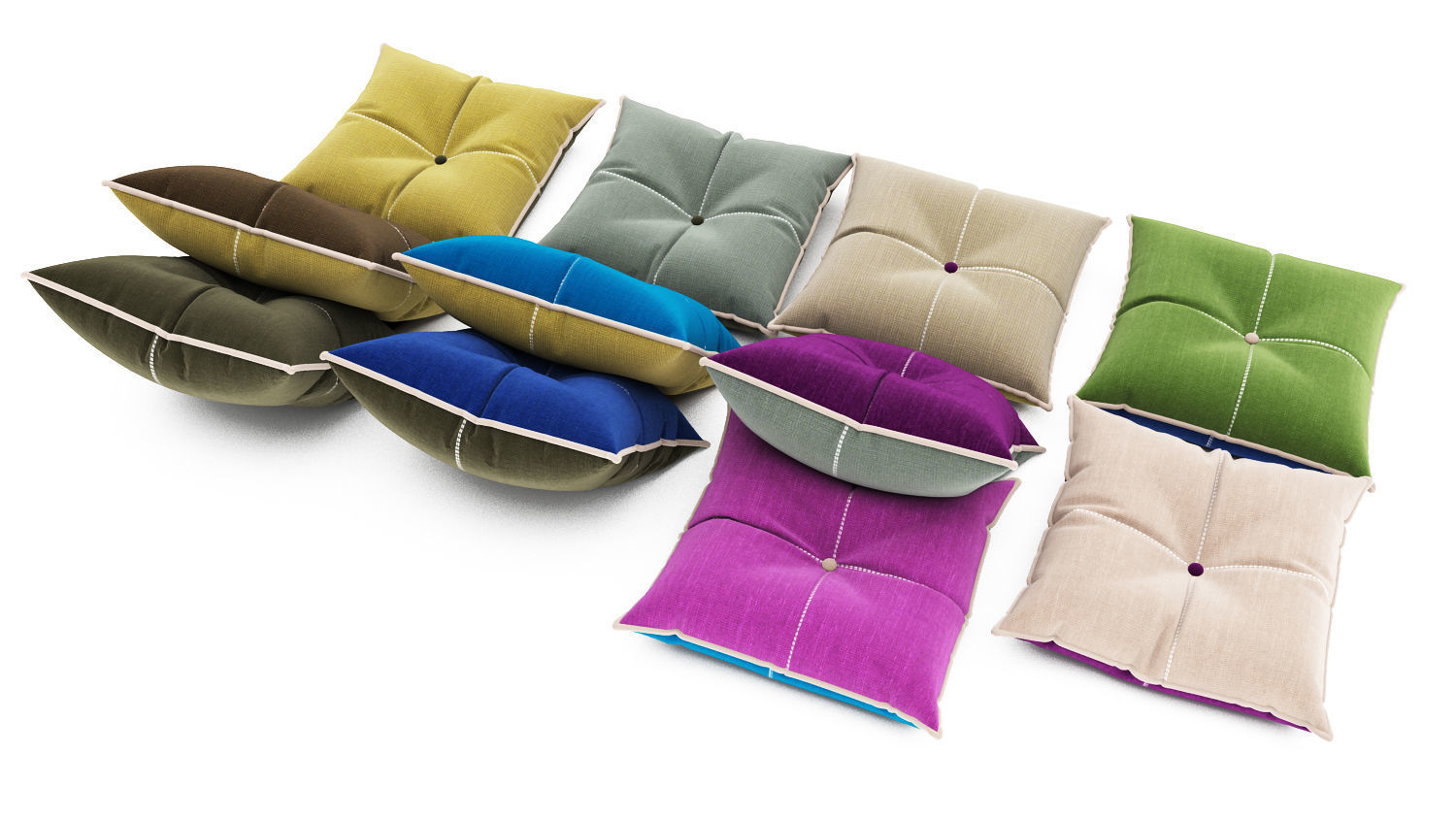 Pillows collection 83 3D model_3