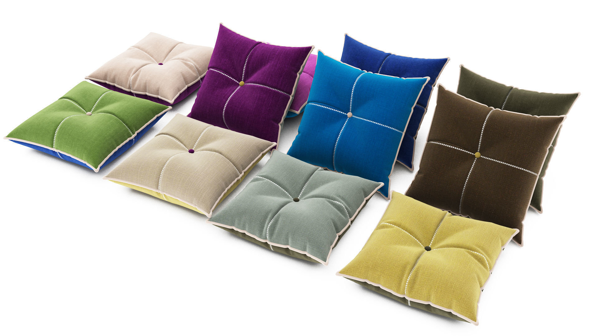Pillows collection 83 3D model_2