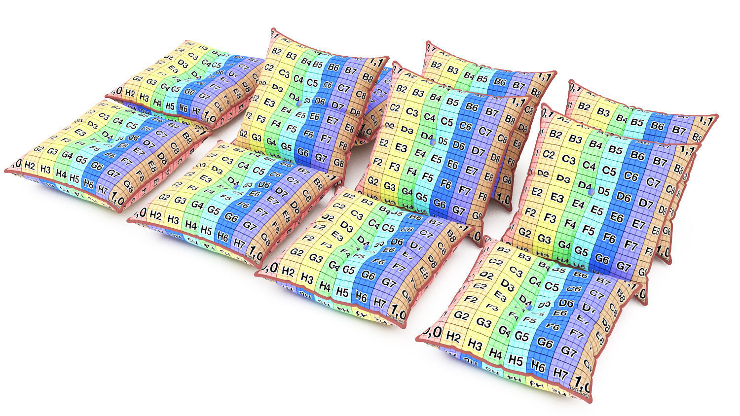 Pillows collection 83 3D model_8