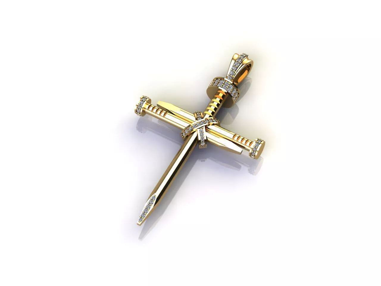 cross nail 3D print model