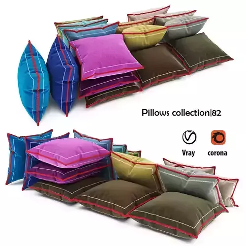 Pillows collection 82 3D model