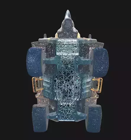 Detailed Industrial Truck - Game Ready  Low-poly 3D model 6