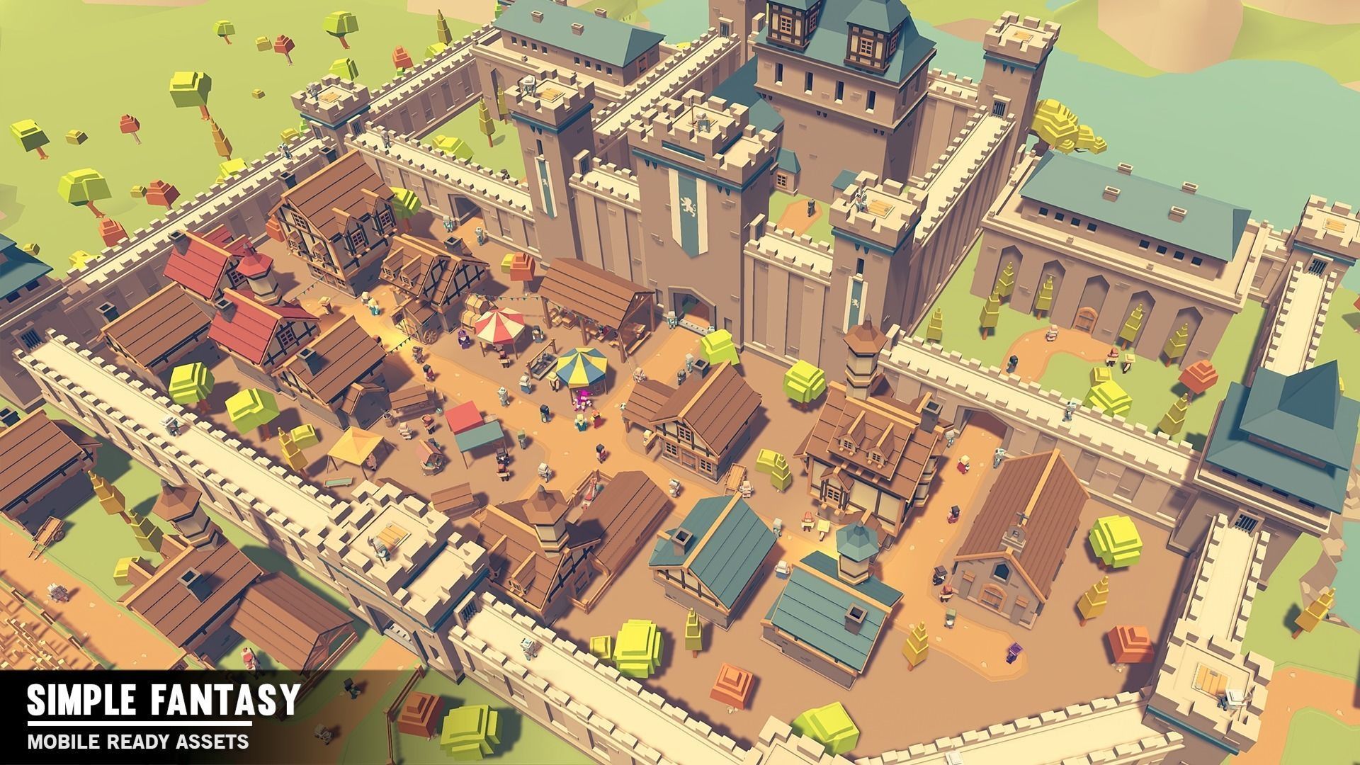 Simple Fantasy - Cartoon Assets Low-poly 3D model