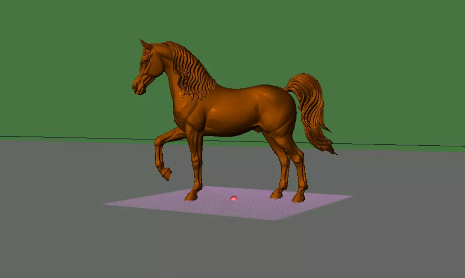 Caballo Arabe Elegant Arabian Horse Sculpture STL 3D print model
