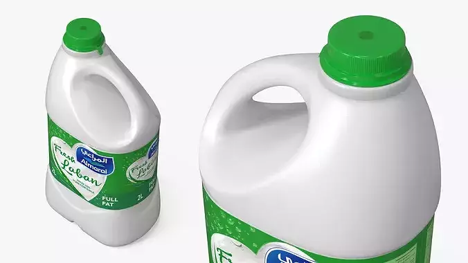 Almarai Fresh Laban Full Fat 2L 3D model 5