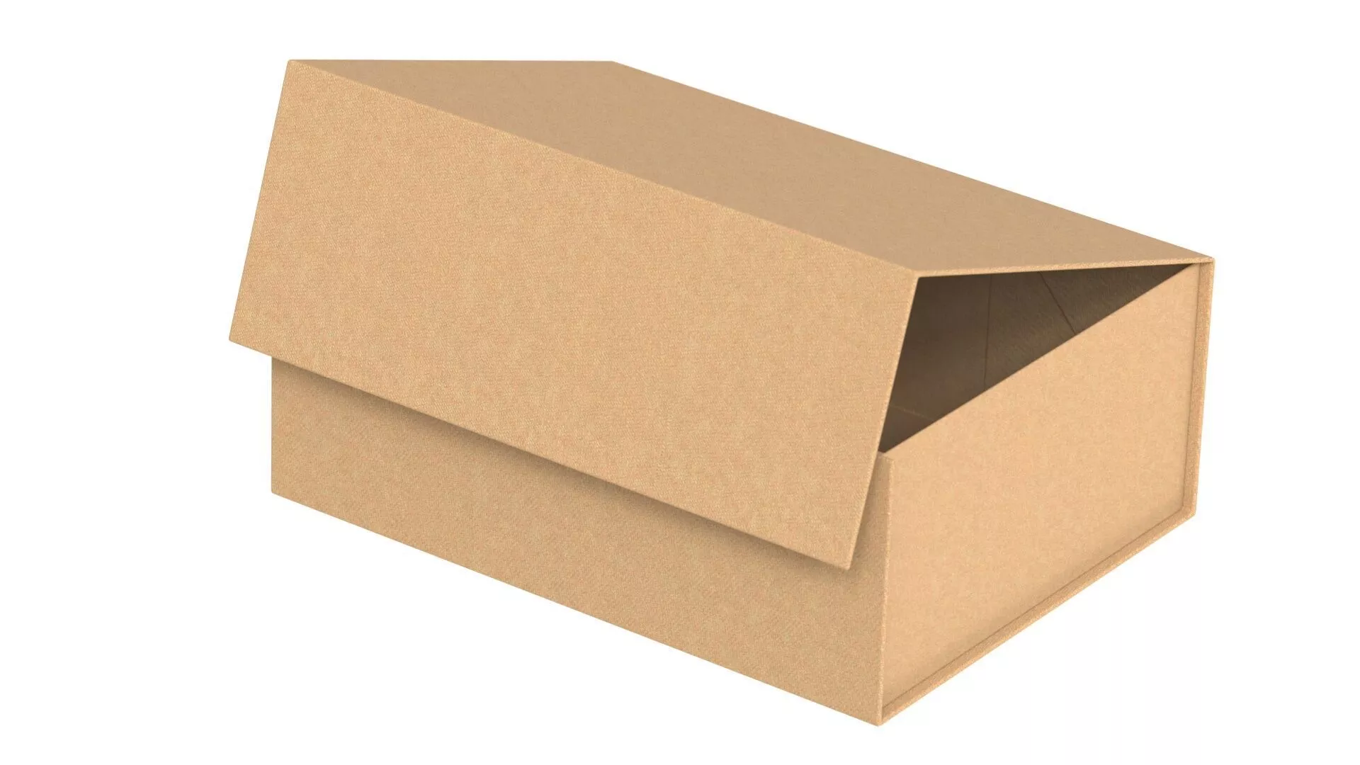 Cardboard Gift Storage Box Rigged for Maya 3D model