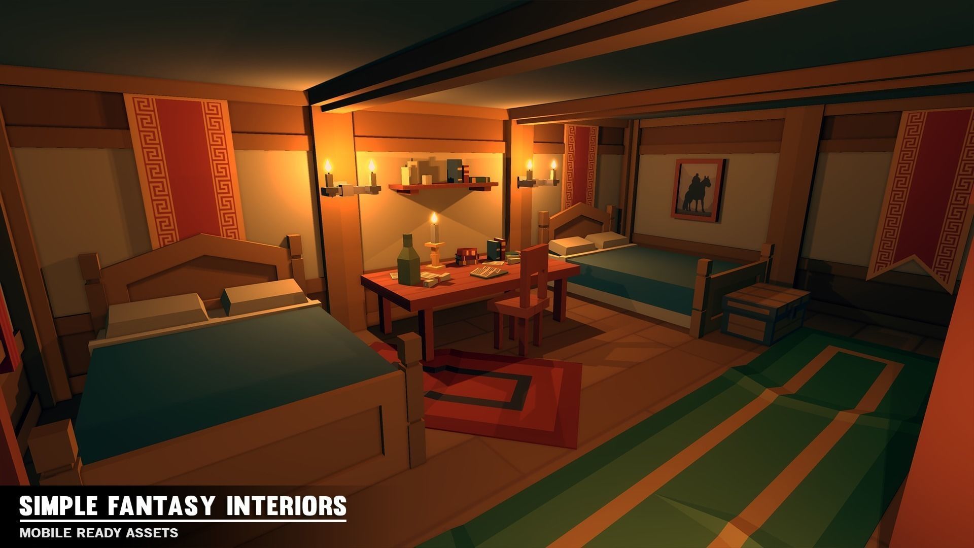 Simple Fantasy Interiors - Cartoon Assets Low-poly 3D model_7
