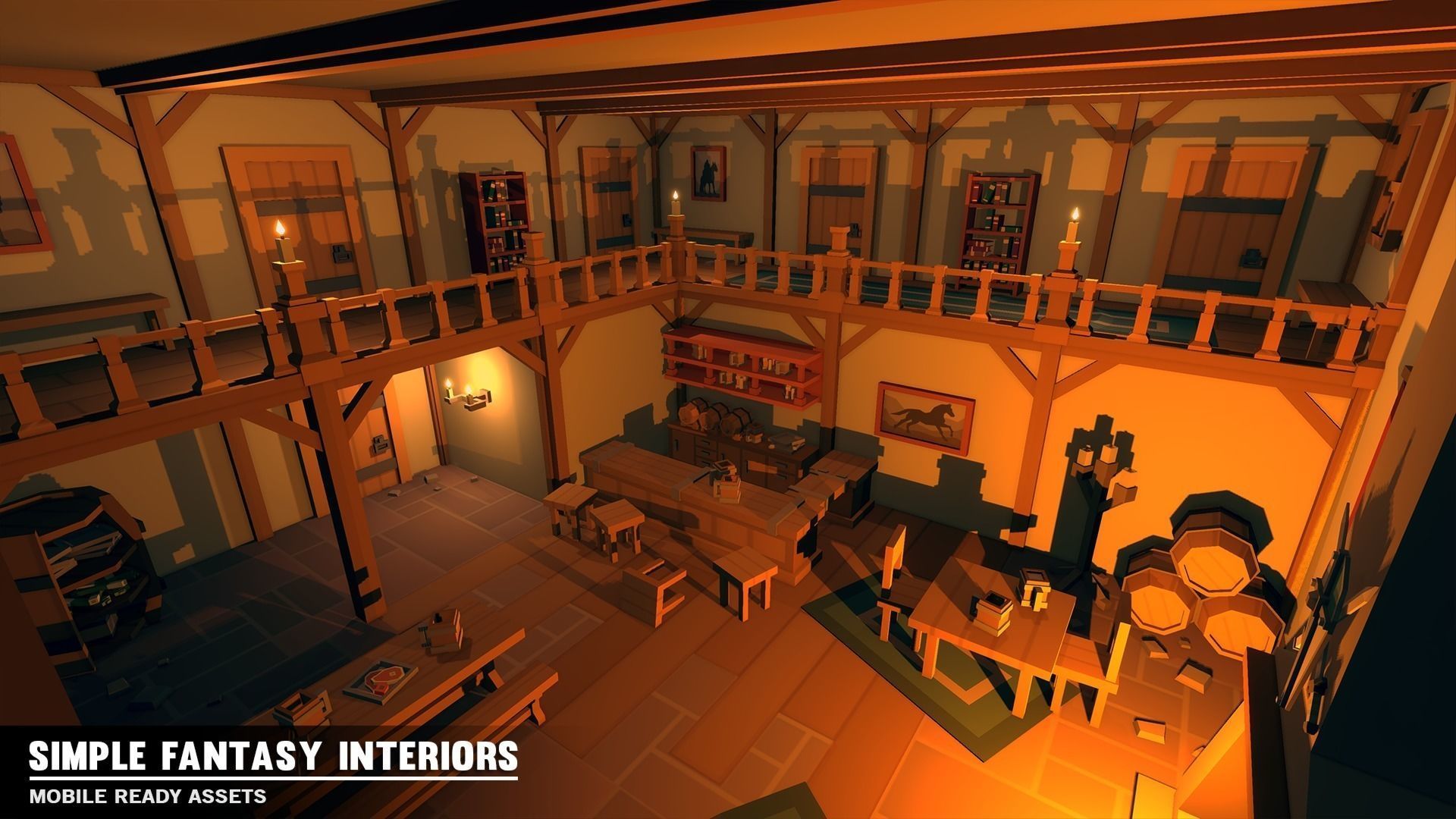 Simple Fantasy Interiors - Cartoon Assets Low-poly 3D model_3
