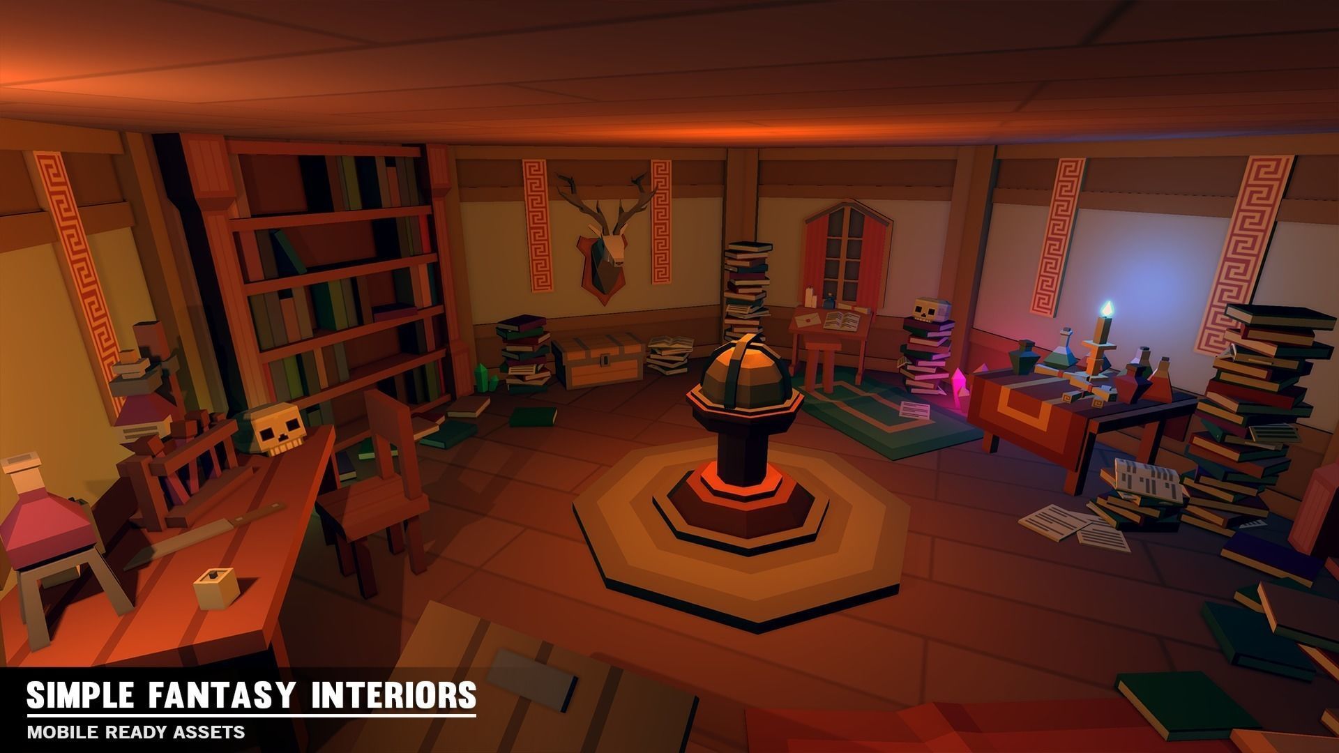 Simple Fantasy Interiors - Cartoon Assets Low-poly 3D model_5