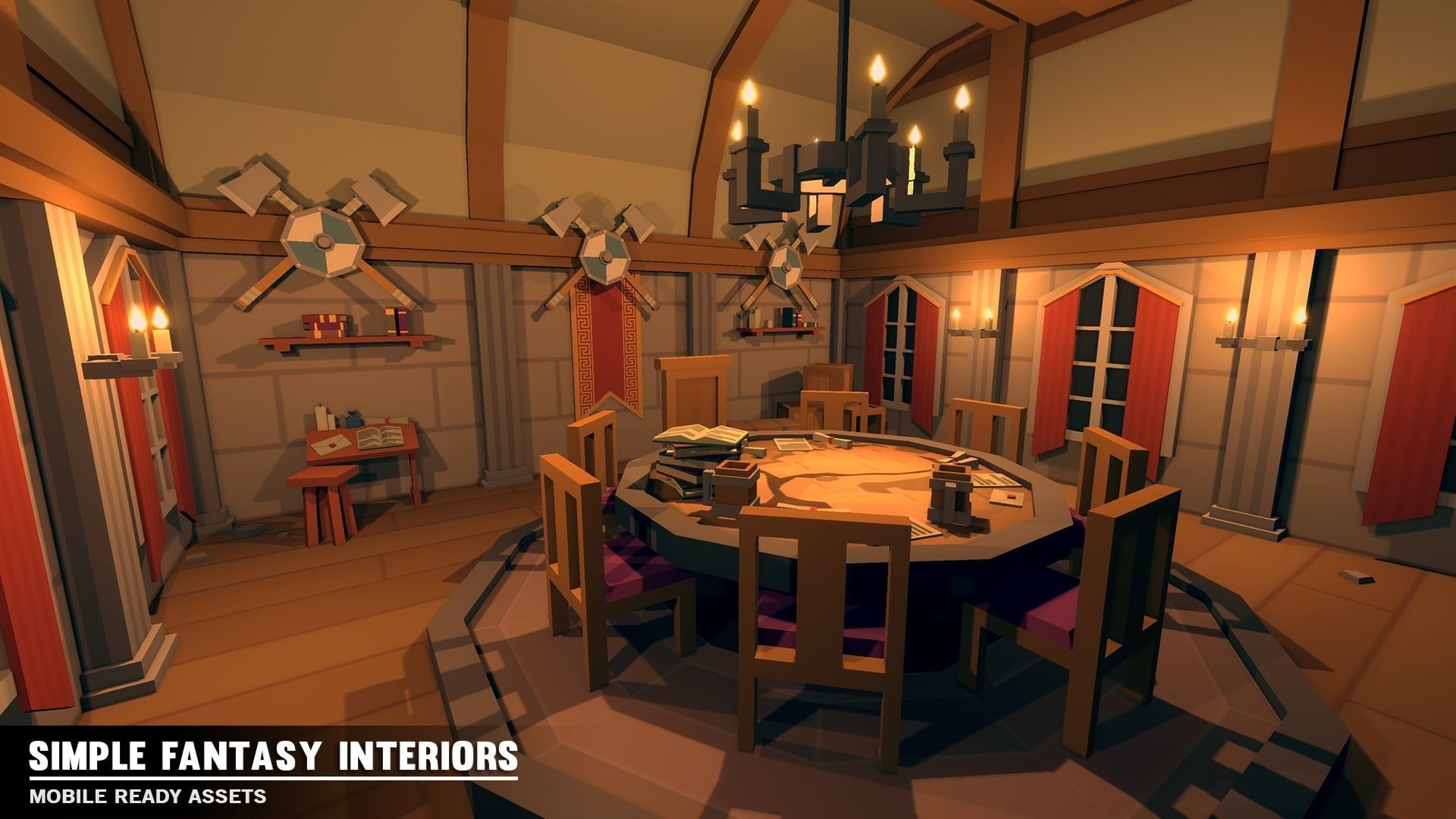 Simple Fantasy Interiors - Cartoon Assets Low-poly 3D model_4