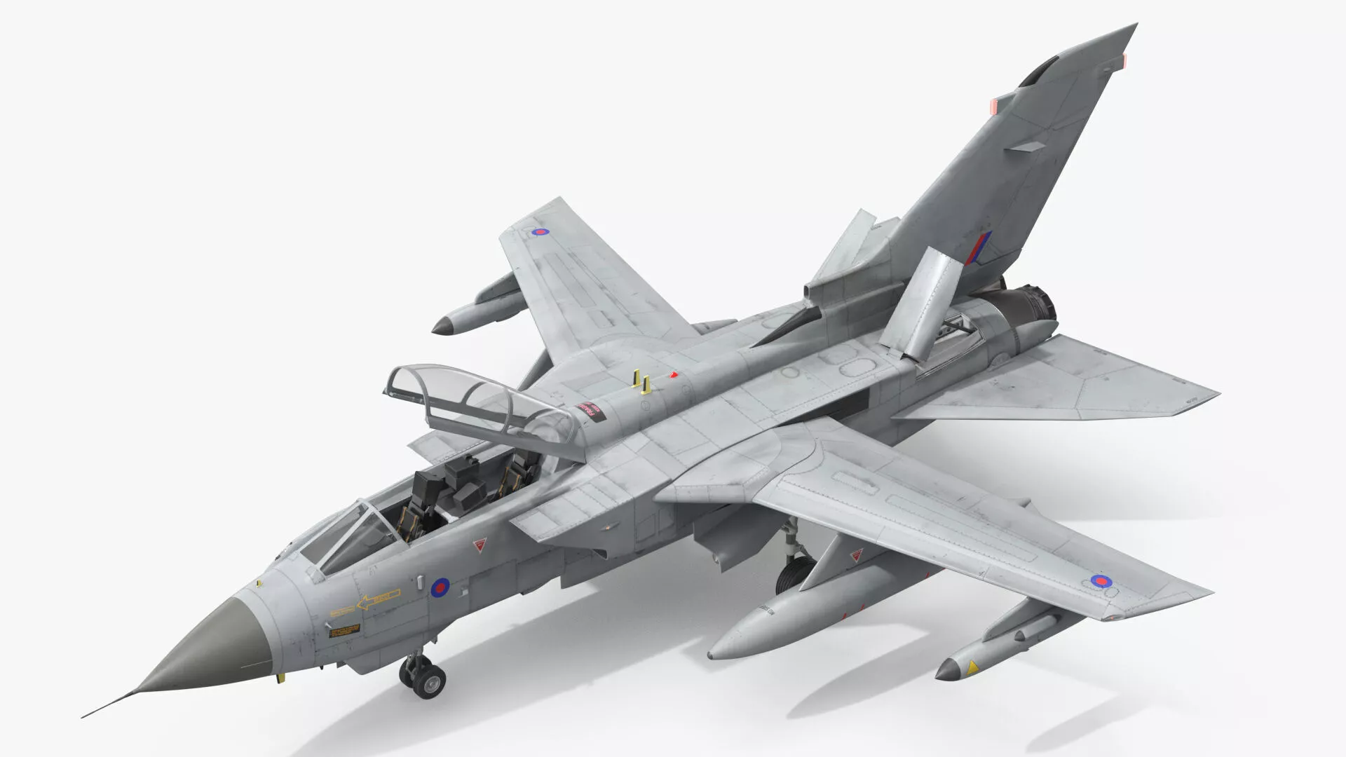 RAF Tornado GR4 Fighter Bomber Rigged 3D model