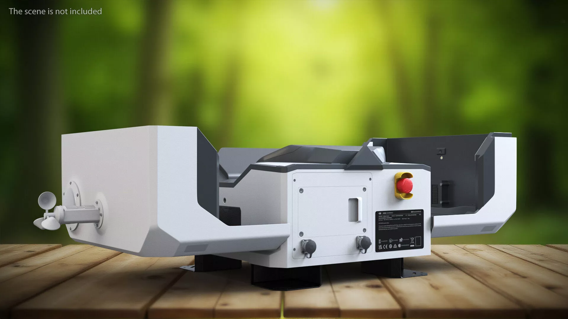 DJI Outdoor Drone Charging Station Grey Rigged for Maya 3D model