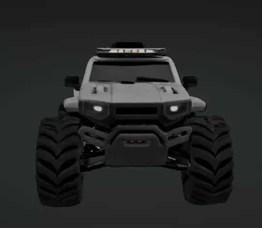 Futuristic Off-Road Monster Truck 3D Model 3D model