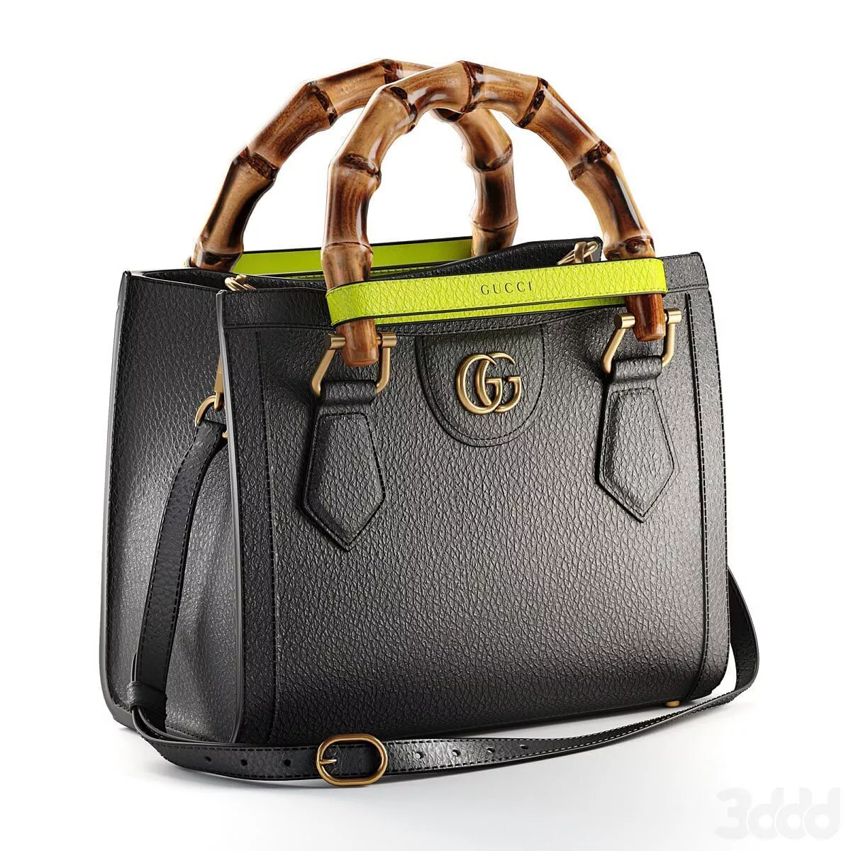 Gucci bag handbag new model 3ds max corona vray 3D model