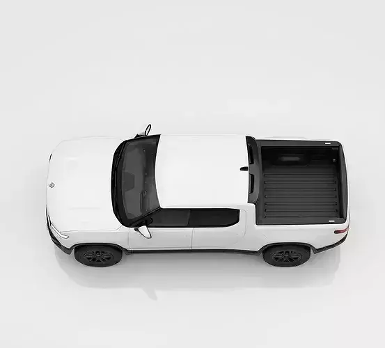 2025 Rivian R1T Electric Pickup Truck Low-poly 3D model 5