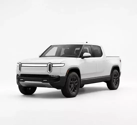 2025 Rivian R1T Electric Pickup Truck Low-poly 3D model