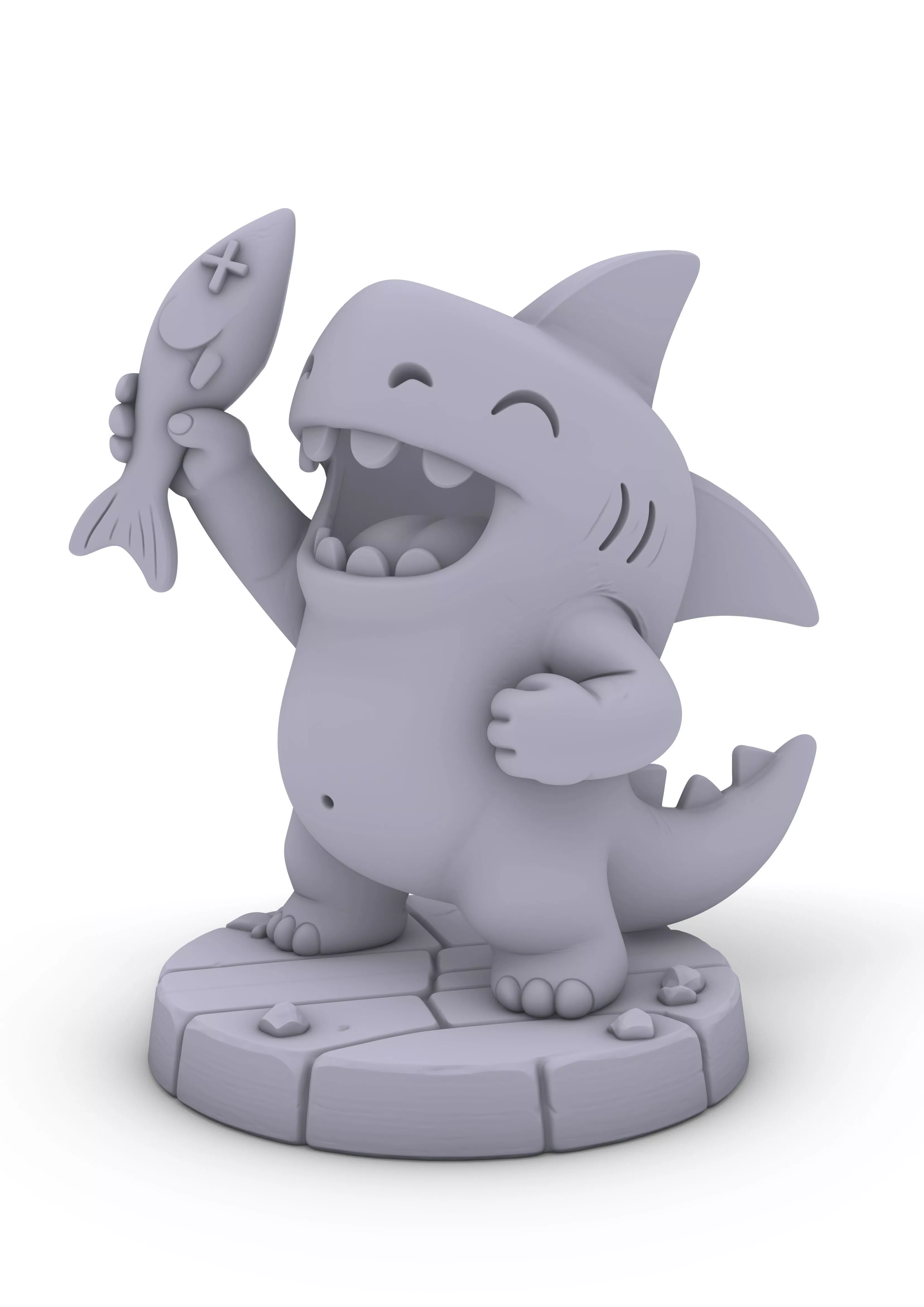 Shark Buddy Stylized Edition Hai Buddy 3D print model