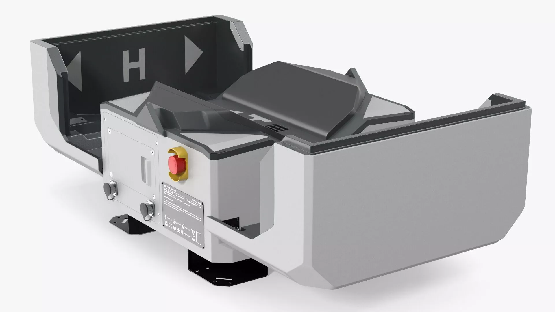 DJI Outdoor Drone Charging Station Grey Rigged for Cinema 4D 3D model