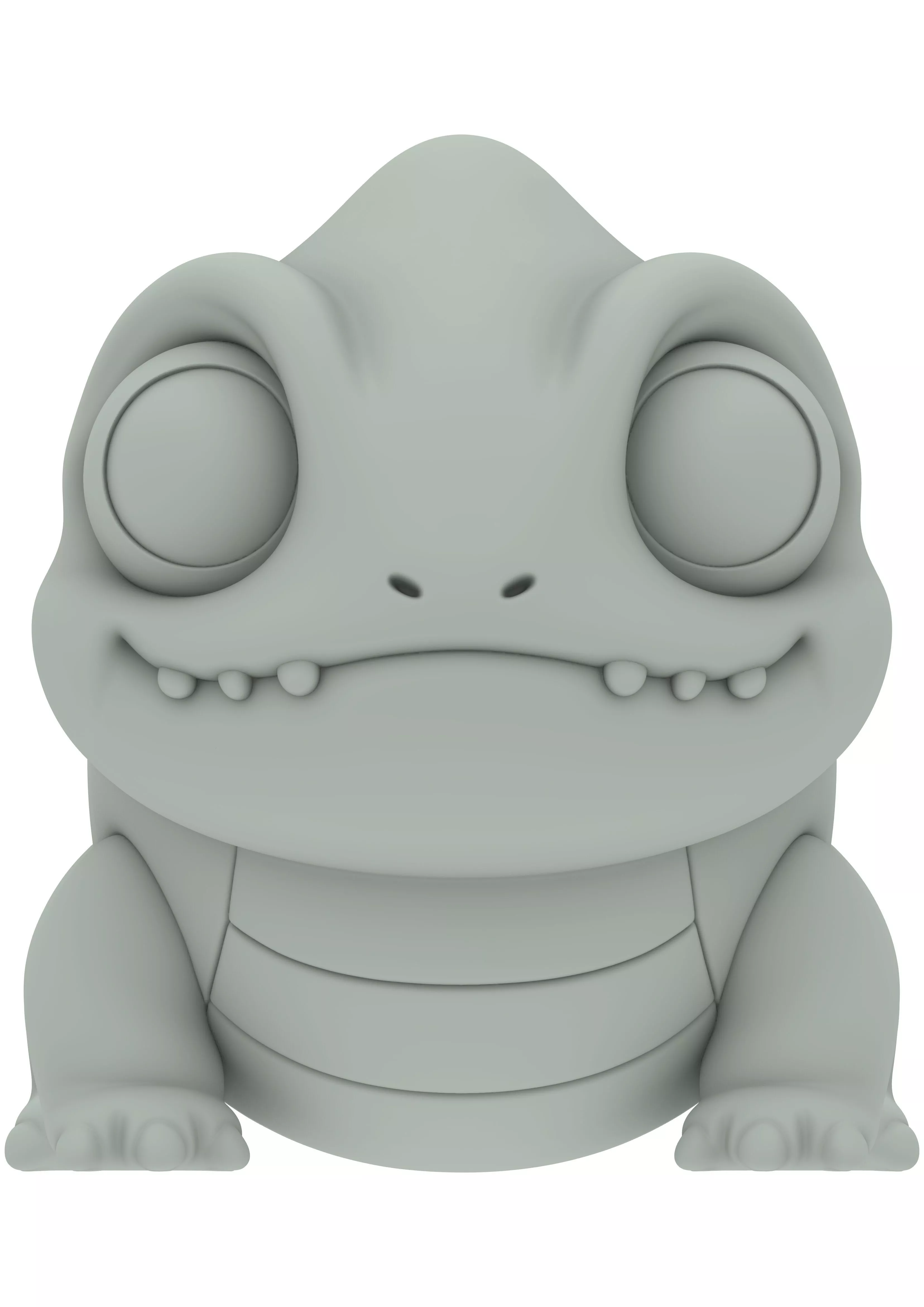 Chameleon Buddy Stylized Edition 3D print model