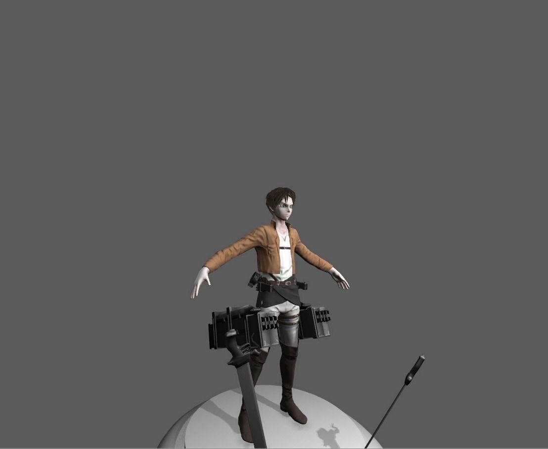 Eren Jaeger from Attack on Titan 3D model_4