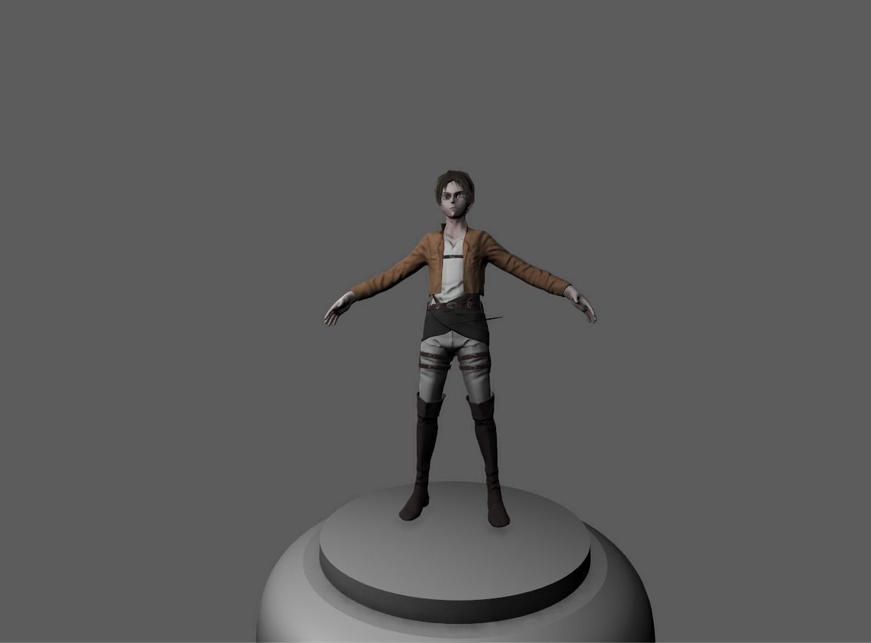 Eren Jaeger from Attack on Titan 3D model_2