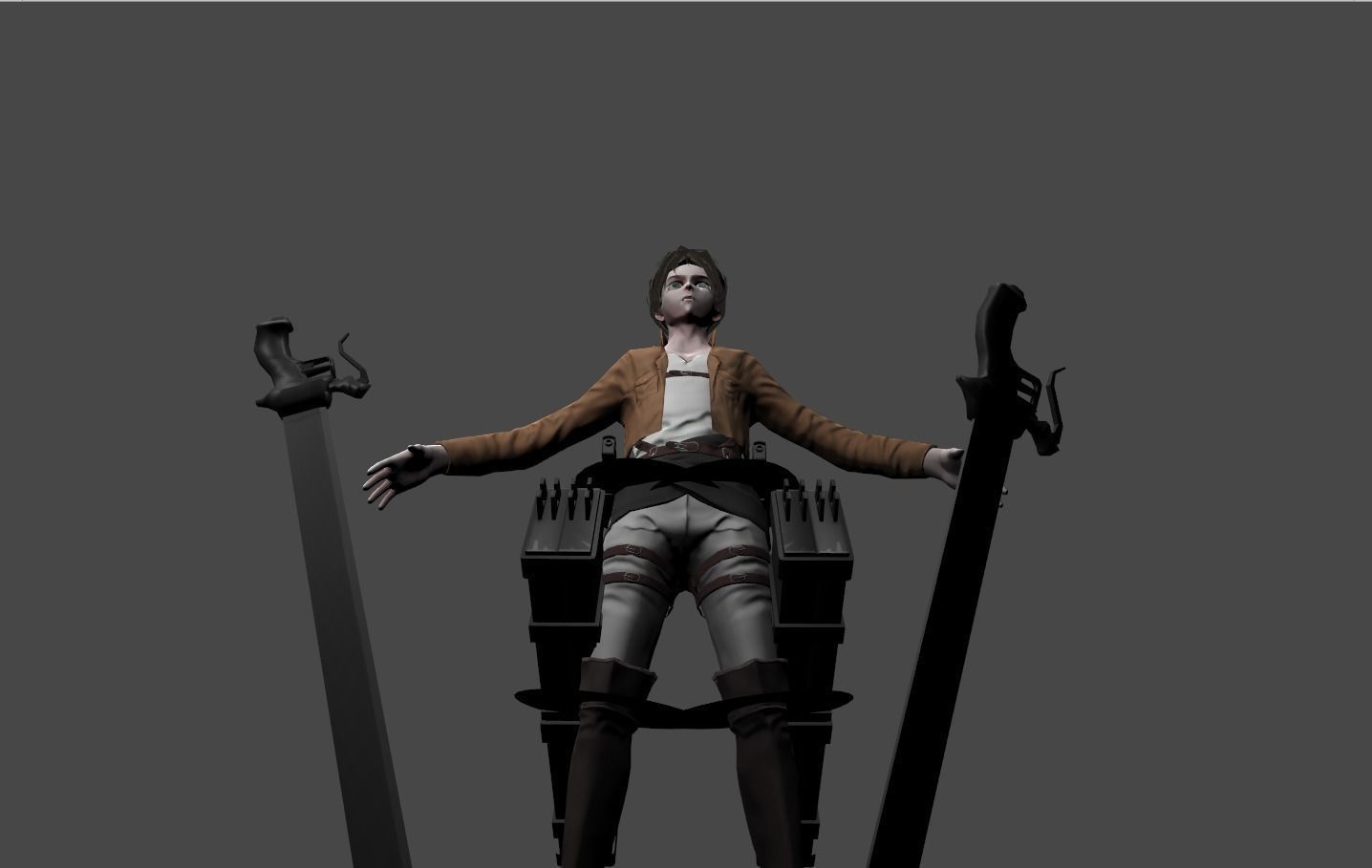 Eren Jaeger from Attack on Titan 3D model_3