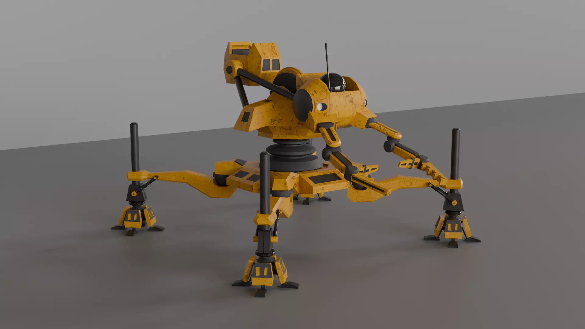MTM-8 Robotic Loader - Half-Life 1 - Industrial Robot Low-poly 3D model