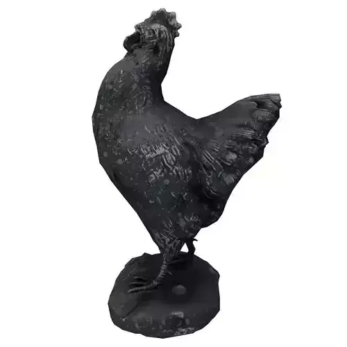 Low-poly Chicken Statue Low-poly 3D model