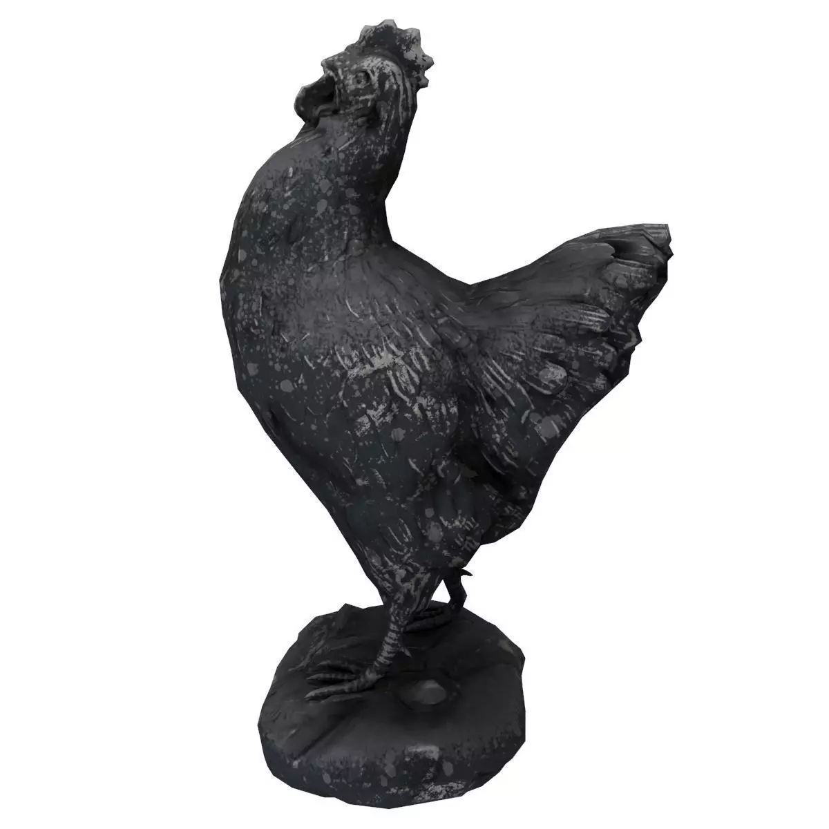 Low-poly Chicken Statue Low-poly 3D model