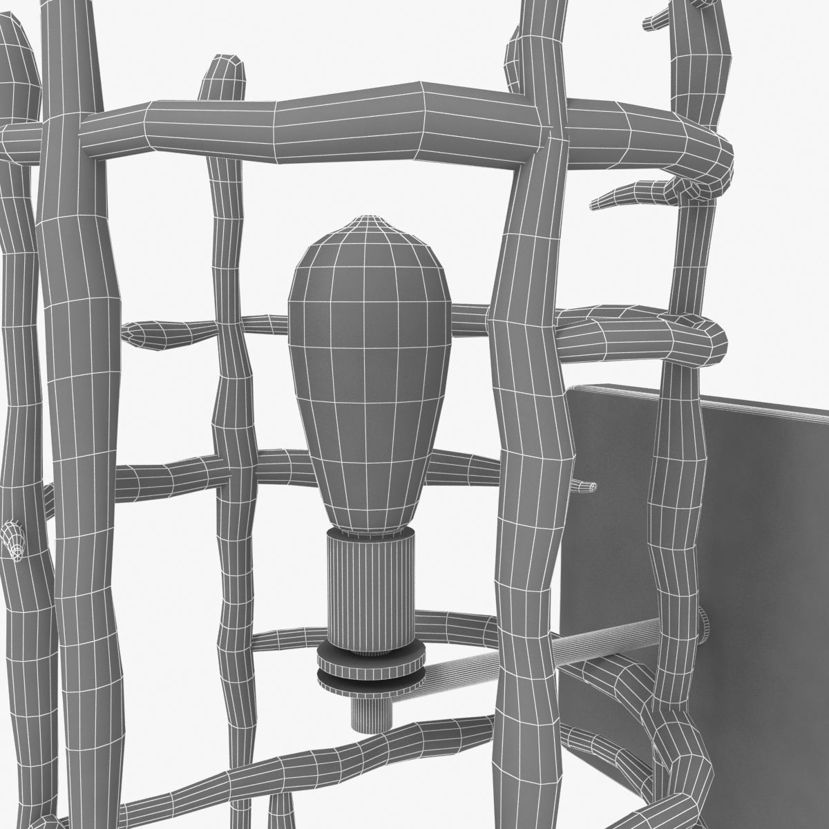 Custom made stalactite style chandelier and sconce 3D model_14