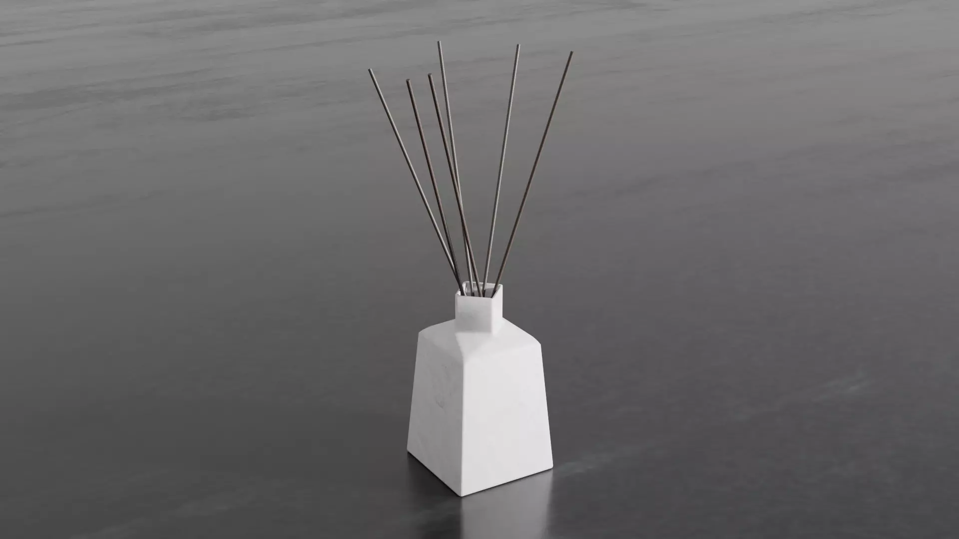 Modern Concrete Reed Diffuser Aroma Bottle 3D model